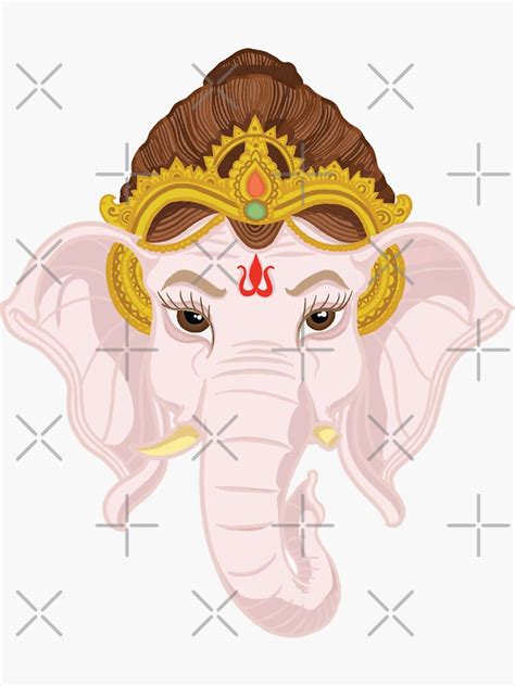 "Hindu Lord Ganesha " Sticker for Sale by MINTWOW | Redbubble