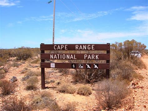 Sign-of-Cape-Range-National-Park