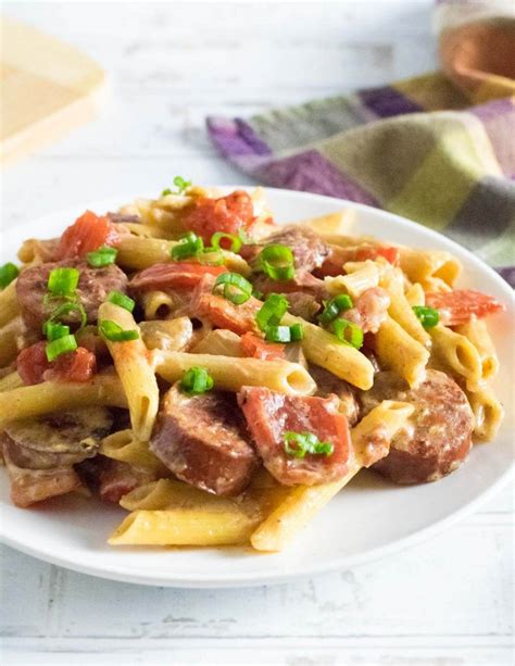 Andouille Sausage Pasta - Fox Valley Foodie