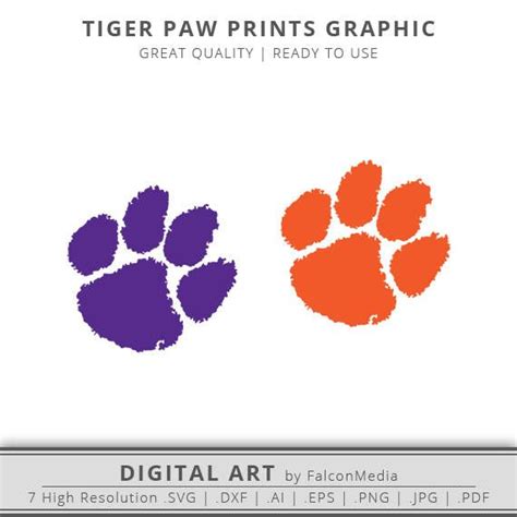 Free Clemson Tiger Paw Svg File 259 SVG PNG EPS DXF File