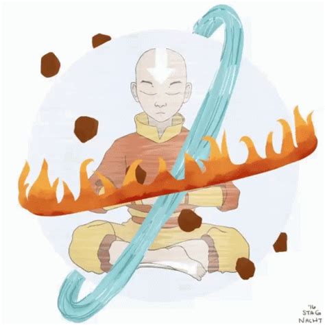 Avatar Aang Meditate GIF - AvatarAang Meditate 5Elements - Discover & Share GIFs