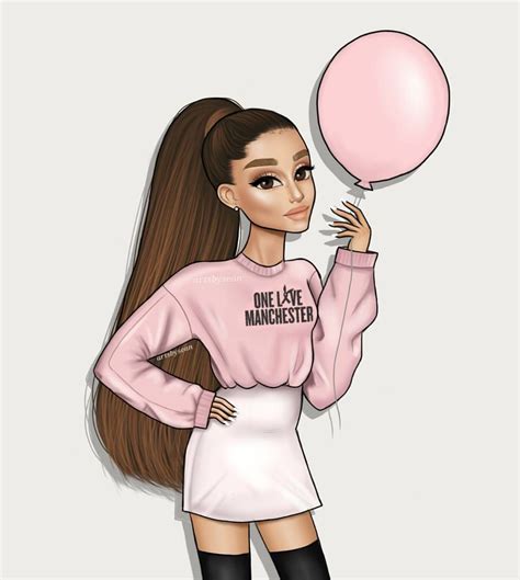 Ariana Grande Cartoon Drawing