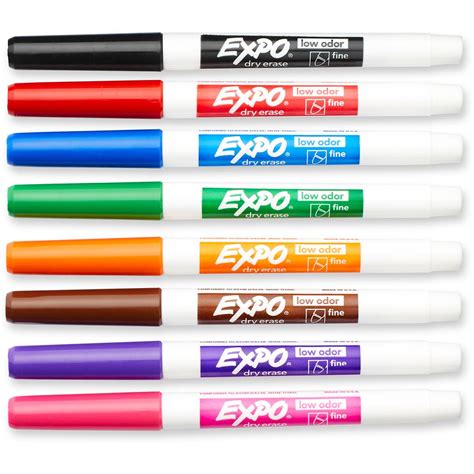 Expo Fine Whiteboard Markers Assorted 8pk | Woolworths