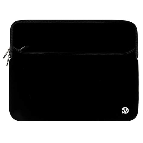 Neoprene Sleeve Cases - Laptop Black Color Extra Pocket Protector Neoprene Sleeve - 15