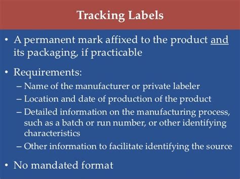 Cpsia Tracking Label Example - Pensandpieces