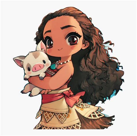 Transparent Baby Moana Clipart - Moana Kawaii, HD Png Download - kindpng