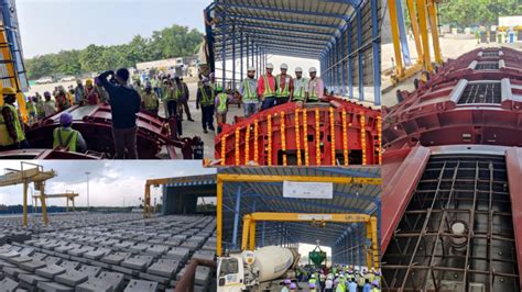 ITD Cementation India Ltd. Casts First Tunnel Ring Segment Of Chennai Metro Line-4 - Metro Rail News