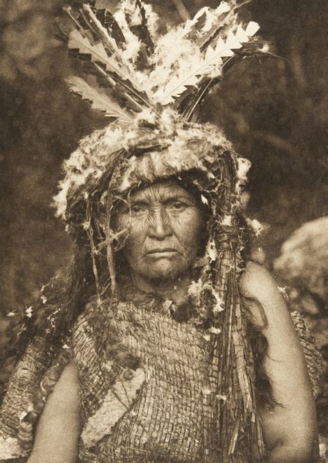 Costume of a woman Shaman - Clayoquot (The North American Indian, v. XI. Cambridge, MA: The ...