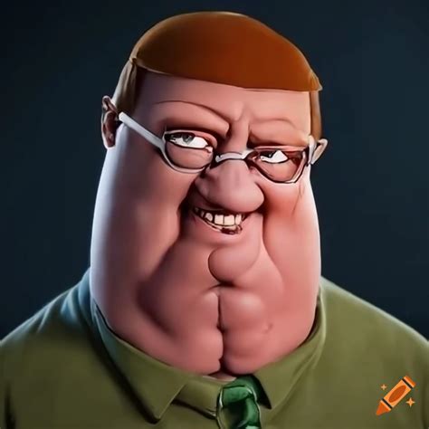 Hyper realistic peter griffin doing a jojo pose on Craiyon