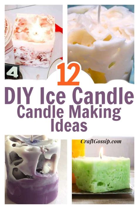 12 DIY Candles You Can Make At Home Using Ice – Craft Gossip