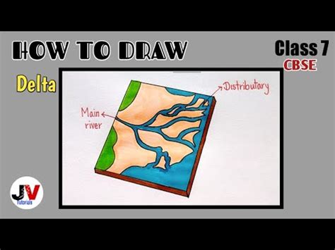 Delta diagram|how to draw river delta|how to draw delta|class 7 delta - YouTube