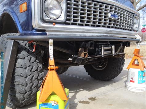 Custom Tube Front Bumper with Winch Mount for ‘Ol Blue Part 1 – DIY METAL FABRICATION .com