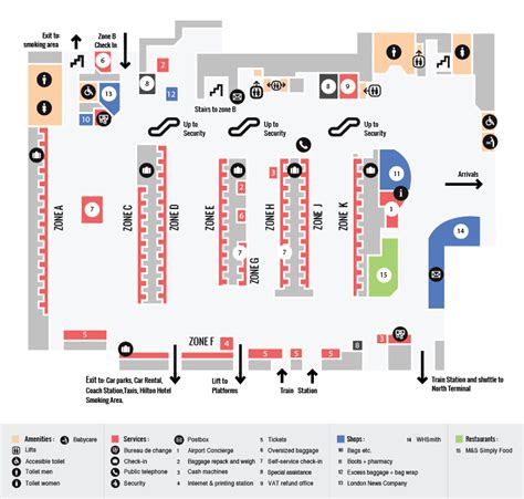 Gatwick South Terminal Maps - Gatwick Airport Guide