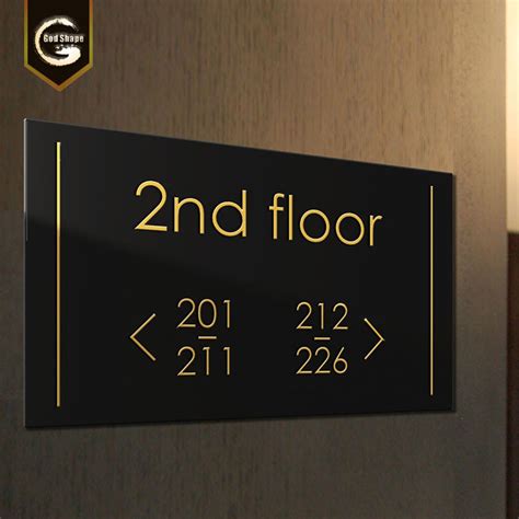 Hotel Room Directional Hollow LED Lighting Signage Numbers-0423L ...