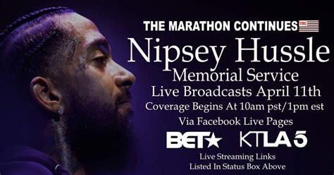 Nipsey Hussle Funeral Live Streaming: You Can Still Watch The Memorial ...