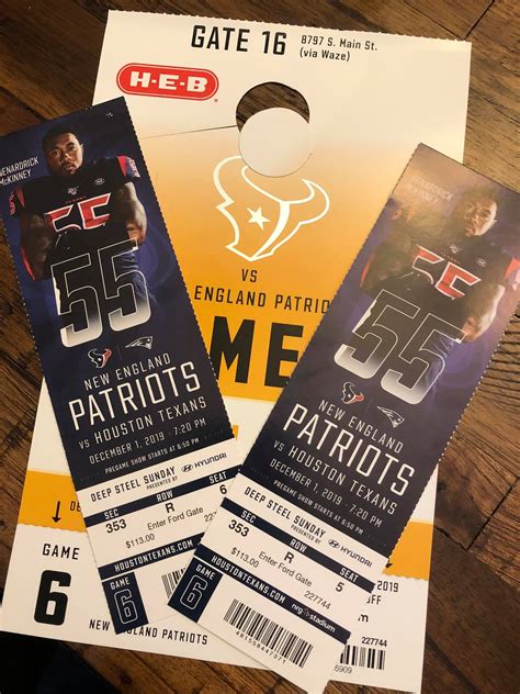 TEXANS TICKETS | Raffle Creator