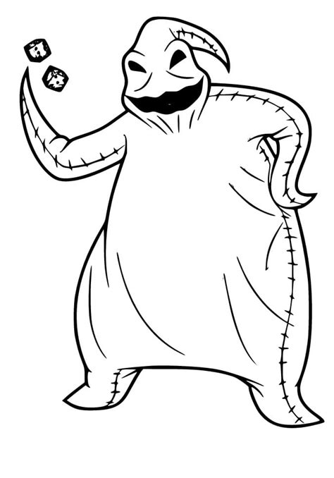 Oogie Boogie coloring pages - ColoringLib