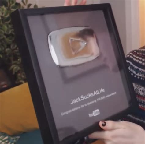 Fake JackSucksAtLife Play Button | Jack's Play Buttons Wiki | Fandom