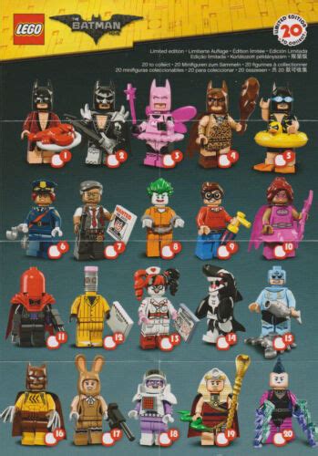 Lego Batman Movie Minifigures Re-Sealed - Series 71017 - Choose the one ...