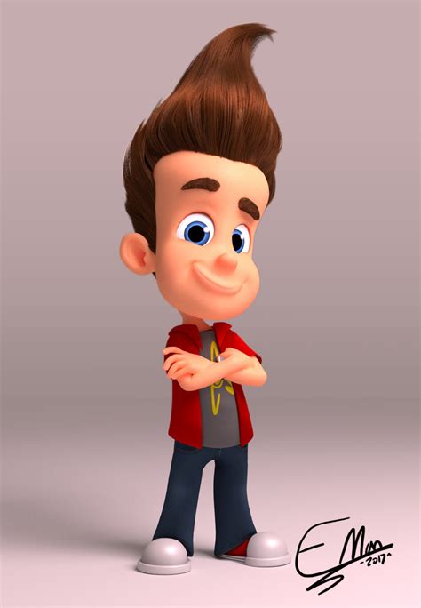 I tried rendering what Jimmy Neutron might look like in more modern animation. | The Adventures ...