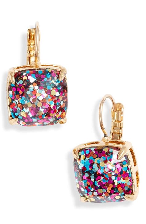 kate spade new york small square lever back earrings | Nordstrom