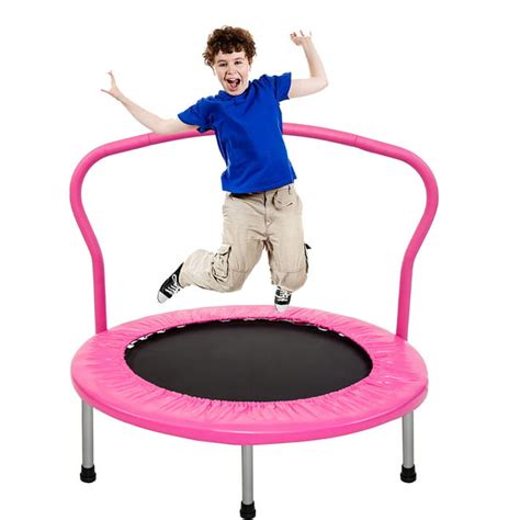 36" Kids Indoor Trampoline, Small Toddler Trampoline for Boys Girls ...