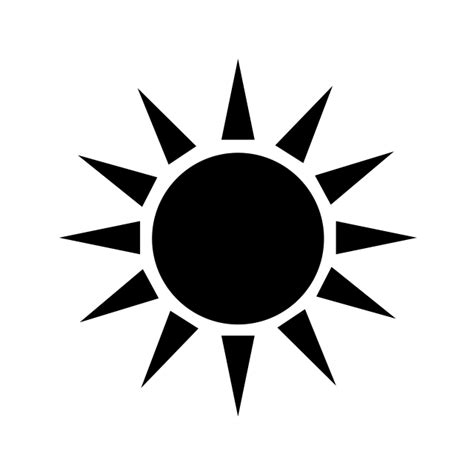 Sun Painting Silhouette PNG Transparent, Sun Icon, Sun Icons, Shiny ...