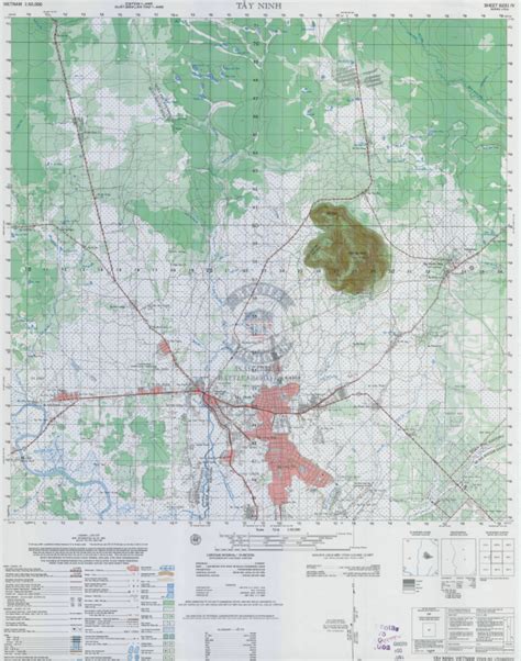 Tay Ninh 1:50,000 Topographical Map – Battle Archives