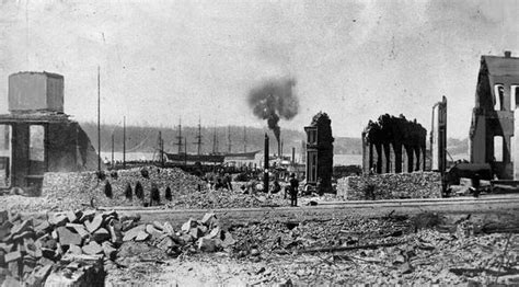 The aftermath of The Great Seattle fire, which occurred on June 6,... Photo-754374.6663 ...