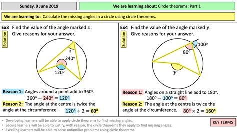 Angles In A Circle Worksheet