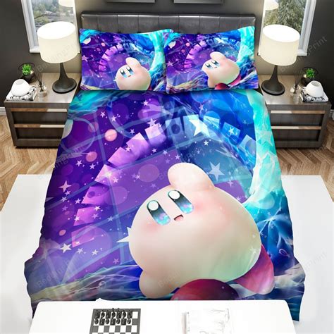 Kirby Colourful Abstract Art Bed Sheets Duvet Cover Bedding Sets - HomeFavo