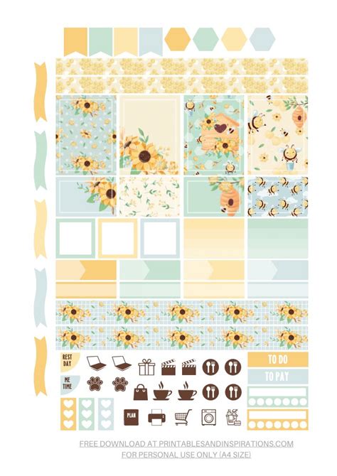 2023 List of Planner Stickers – Free Printable - Printables and ...