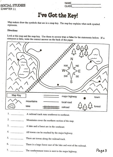 Map Skills Worksheets 4Th Grade To Education - Math Worksheet For Kids - Printable Map Skills ...