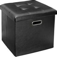 Mainstays Collapsible Storage Ottoman - Walmart.com