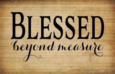 Blessed Beyond Measure Wood Sign Canvas Wall Art Photo Clip