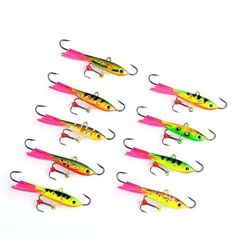 1Pcs 10g/20g Ice Fishing Lures Walleye Jigs Winter Bait Hard Lure ...