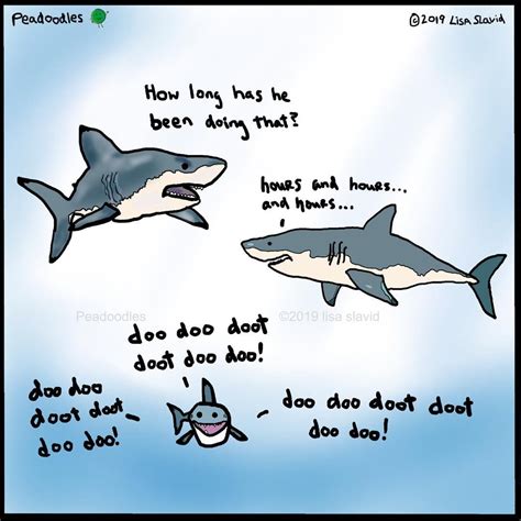 Funny Pun: Shark - How long has he been doing that? Cute Pun Baby shark ...