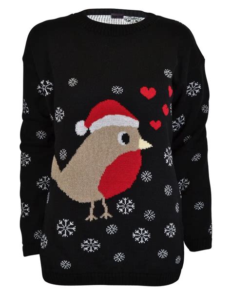 Women's Christmas Robin xmas jumper ⋆ Christmas Jumpers, Women's Christmas Jumpers ⋆ Christmas ...