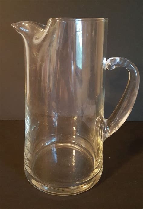 Vintage Plain Glass Water Lemonade Pitcher | Lemonade pitcher, Glass, Ebay finds