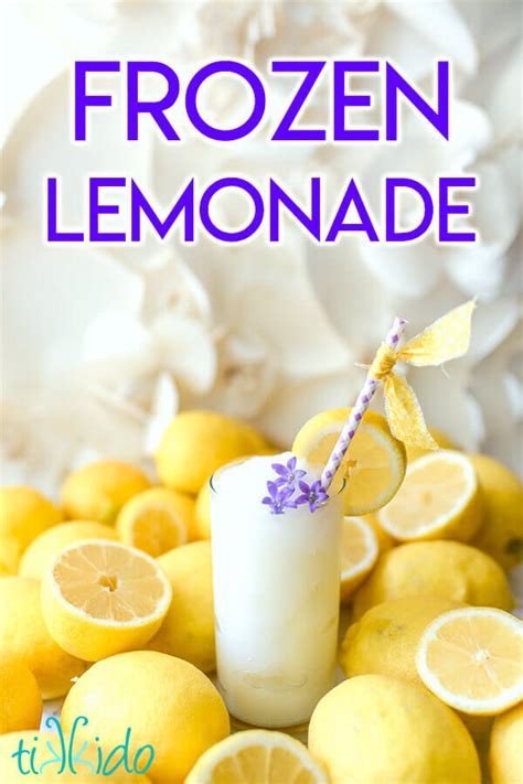 Delicious Frozen Lemonade Recipe | Tikkido.com