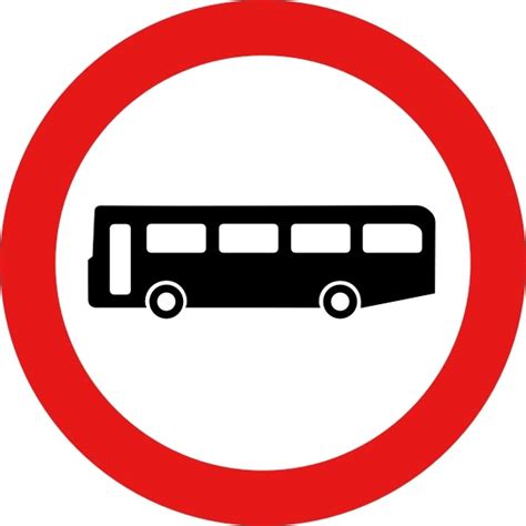 Bus Road Sign clip art Free vector in Open office drawing svg ( .svg ) vector illustration ...