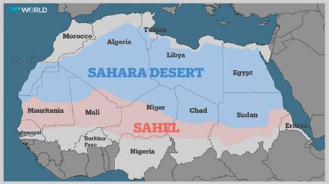 Sahel Desert World Map