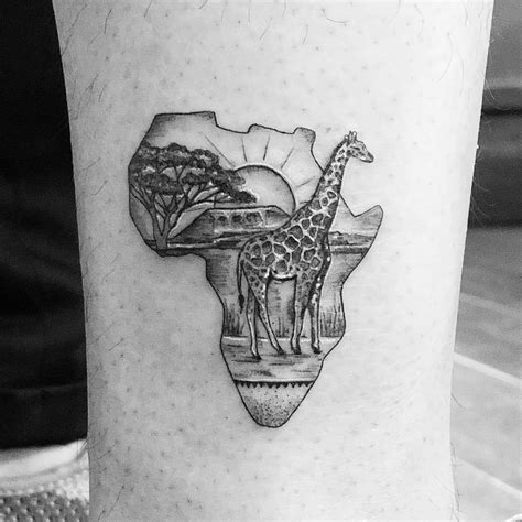 No photo description available. | Tattoos, Africa tattoos, Love tattoos