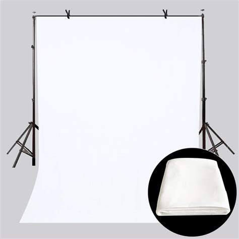 Buy LYLYCTY 5x7ft Backdrop White Screen Key Soft Pure White Studio Background ID Photo ...