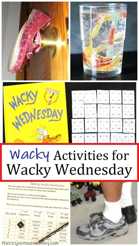 Wacky Wednesday Activities | There's Just One Mommy