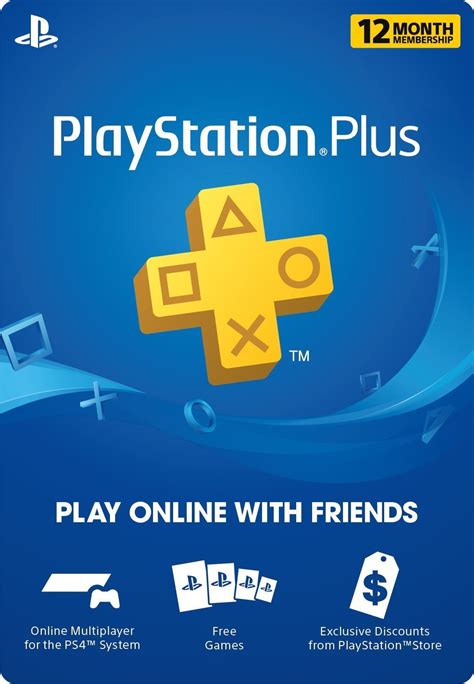 Buy 12 Month Playstation Plus Psn Membership Card (New) 1 Year Online ...