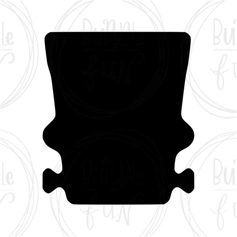 Frankenstein Head Halloween Silhouette Vector Image With SVG - Etsy