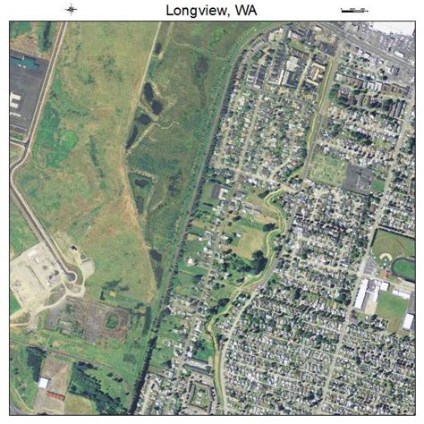 Aerial Photography Map of Longview, WA Washington