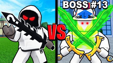 Fighting Blox Fruits BOSSES Using RANDOM Swords.. - YouTube