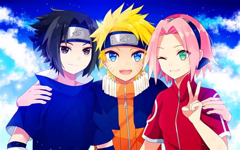 Herunterladen hintergrundbild sasuke uchiha, naruto uzumaki, sakura ...